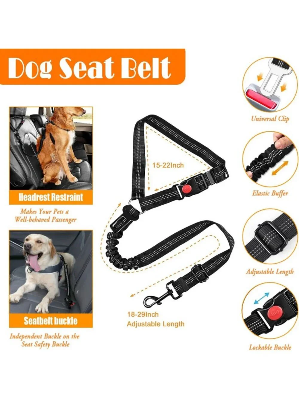 No-Pull Dog Harness, Collar & Leash Set with Travel Accessories for Easy Walks